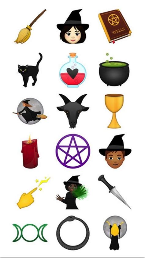 Witchy emojis iphnoe